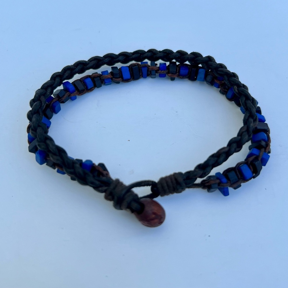 Hollister Bracelet Black/Blue Unisex